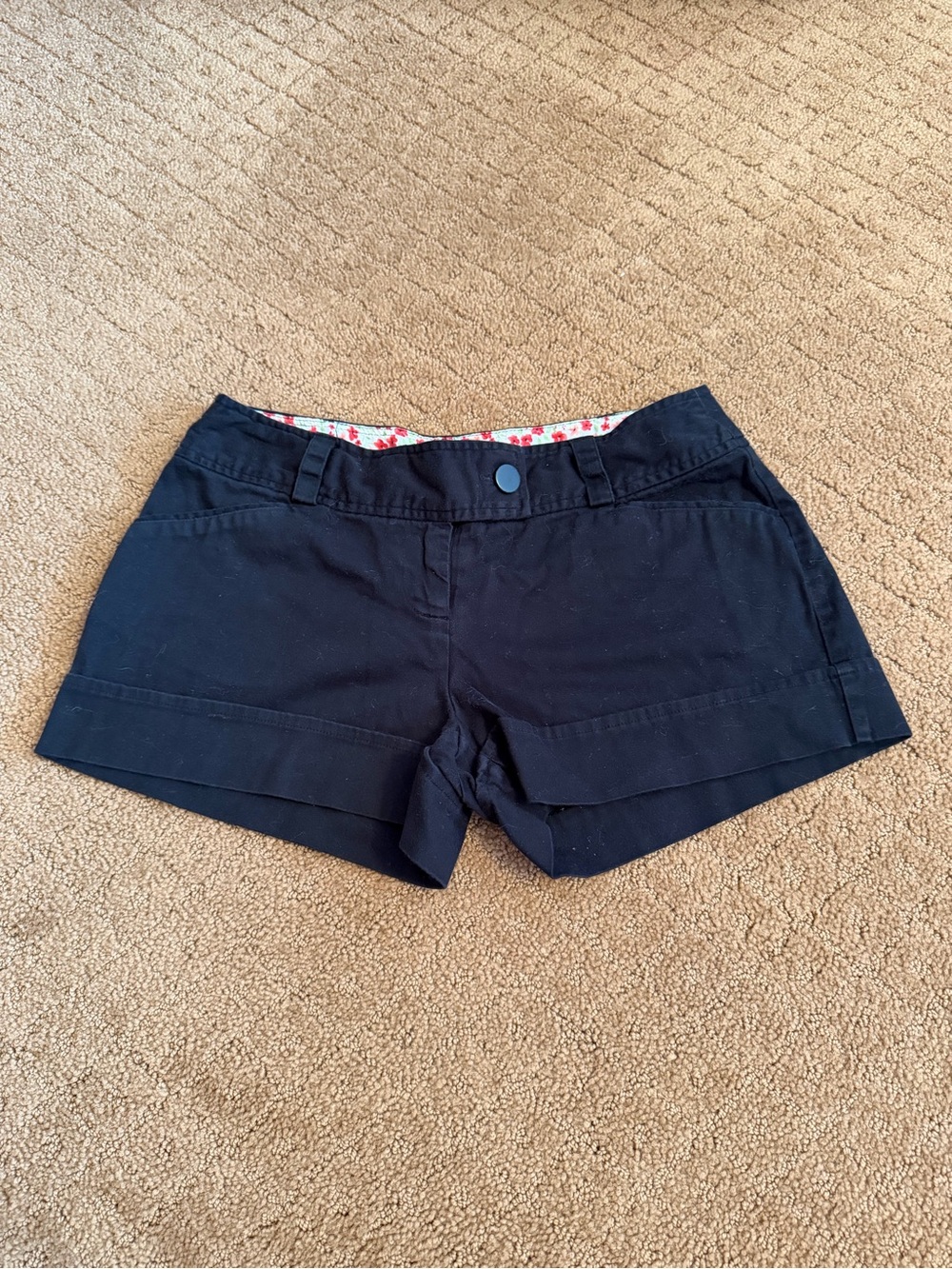 Flirtatious Black Mid Rise Micro Mini Shorts Women’s Size 7